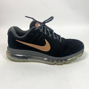 Nike Air Max 2017 Womens Size 7 Black Gray Athletic Running Shoes Sneakers
